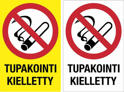 Tupakointi kielletty -kyltti
