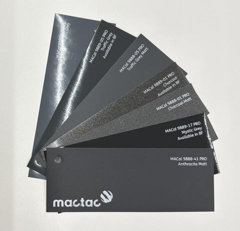 MacTac merkintäkalvo tarra harmaa grey