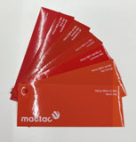 MacTac merkintäkalvo punainen tarra