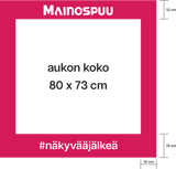 Selfiekehys valokuva selfie brändäys