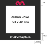 Selfiekehys valokuva selfie brändäys