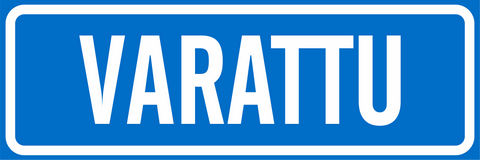 Varattu/Vieras -kyltti